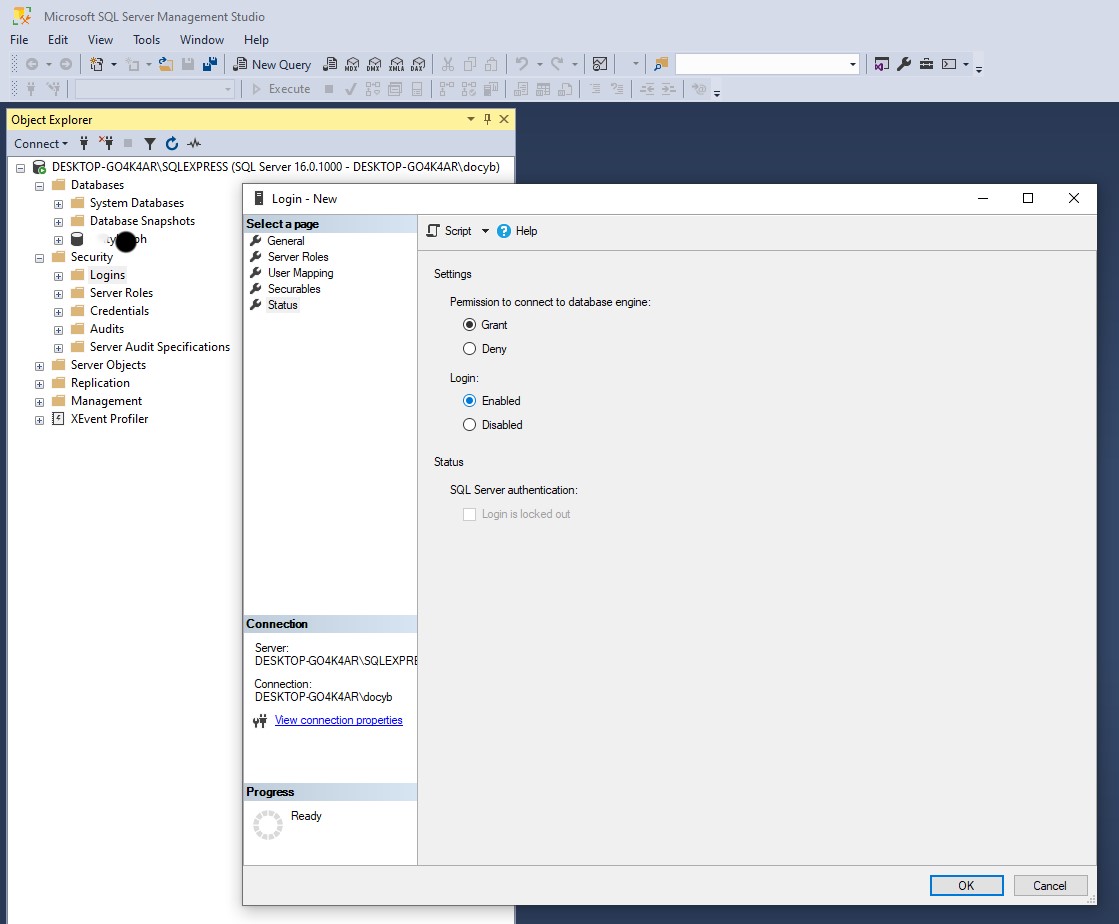 grant permissions dialog