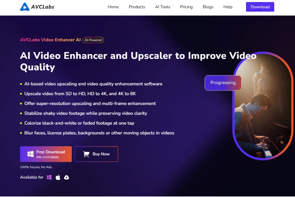AVCLabs Video Enhancer AI image