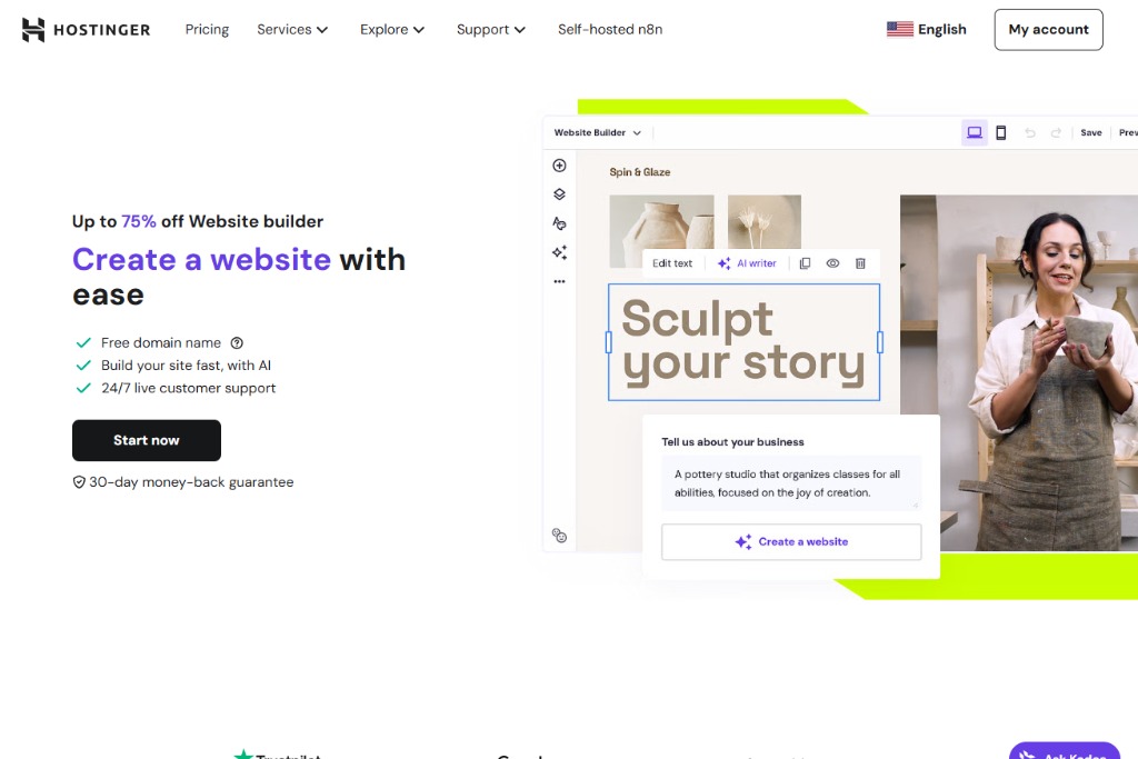 Hostinger Website Builder image